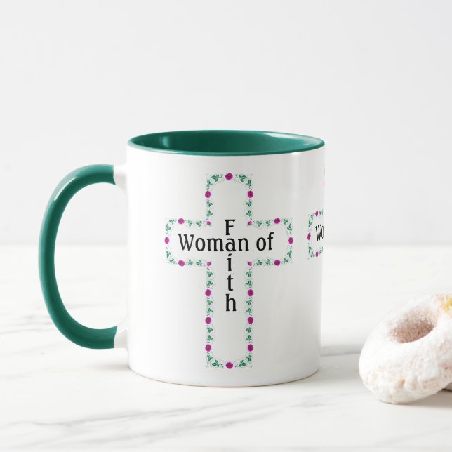 Taza Woman of Faith (Con donut)