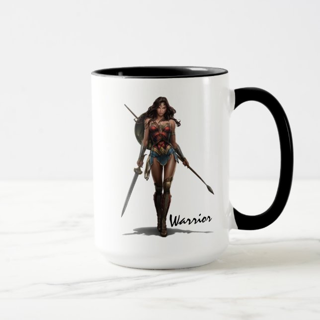 Taza Wonder Woman Battle Ready Comic Art (Derecha)