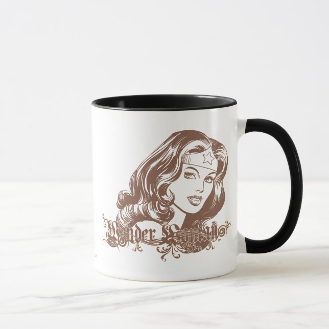Taza Wonder Woman Brown (Derecha)