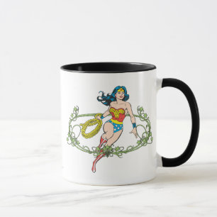 Taza Wonder Woman Green Vines