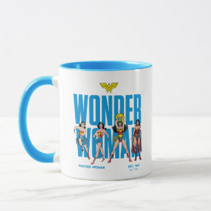 Taza Wonder Woman Leyendas por Siempre Gráfico