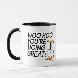 Taza ¡WOO HOO! ¡LO ESTÁS HACIENDO GENIAL! Sandra Boynto