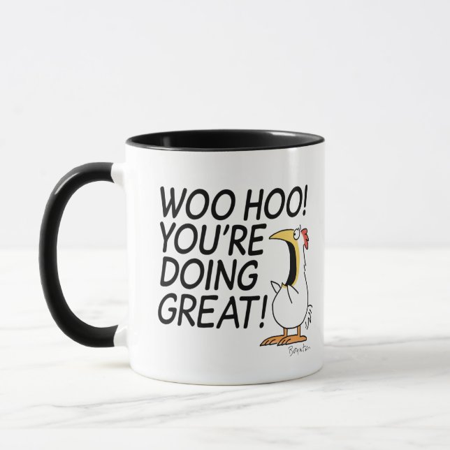Taza ¡WOO HOO! ¡LO ESTÁS HACIENDO MUY BIEN! Sandra Boyn (Izquierda)