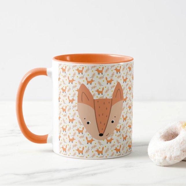 Taza Woodland Animals Boho Design Fox (Con donut)