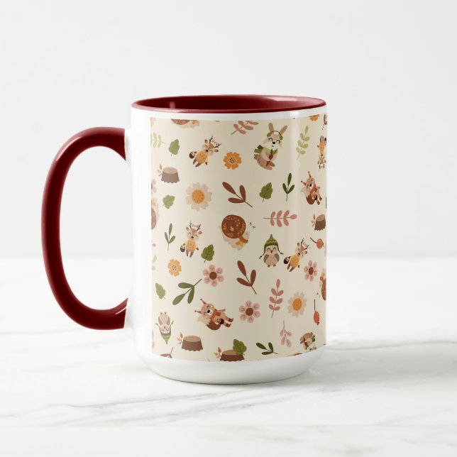 Taza Woodland Fox Autumn Theme Neutral (Izquierda)
