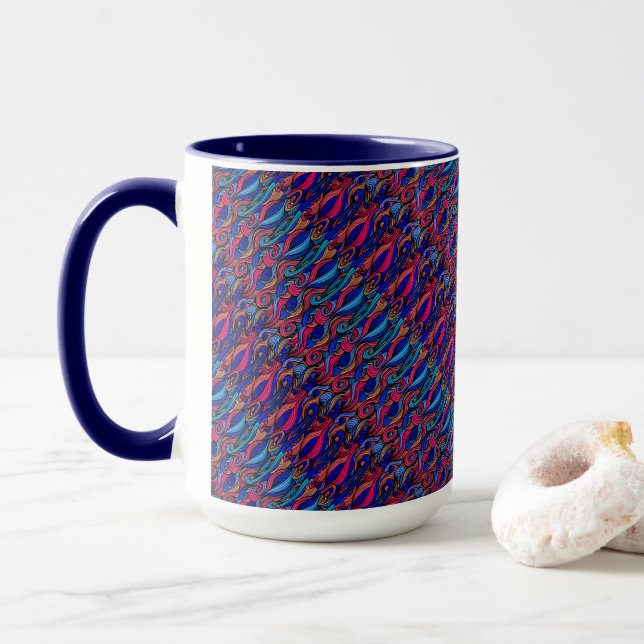Taza Wool Topped paisley (Con donut)