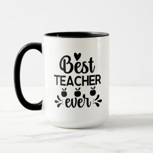 Taza Wordart Mejor Profesor de Todos los Tiempos