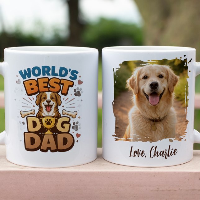 Taza World’s Best Dog Dad | Custom Father’s Day (World’s Best Dog Dad | Custom Father’s Day Mug
)