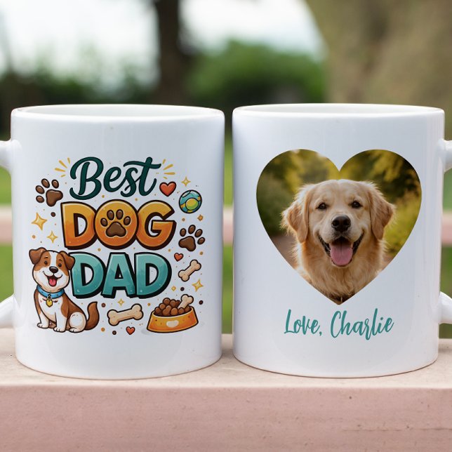 Taza World’s Best Dog Dad | Custom Father’s Day (World’s Best Dog Dad | Custom Father’s Day Coffee Mug
)