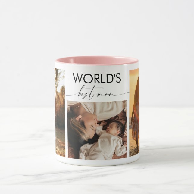 Taza World’s Best Mom Photo Mug (Centro)