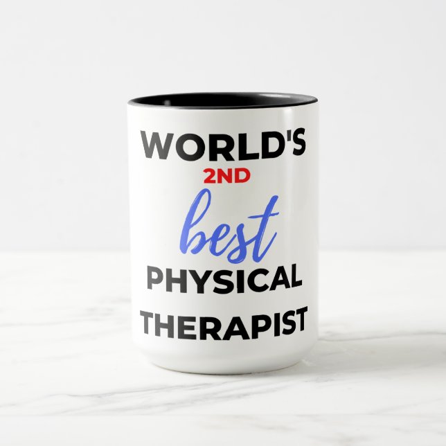 Taza World's 2nd Best Physical Therapist 2 (Centro)