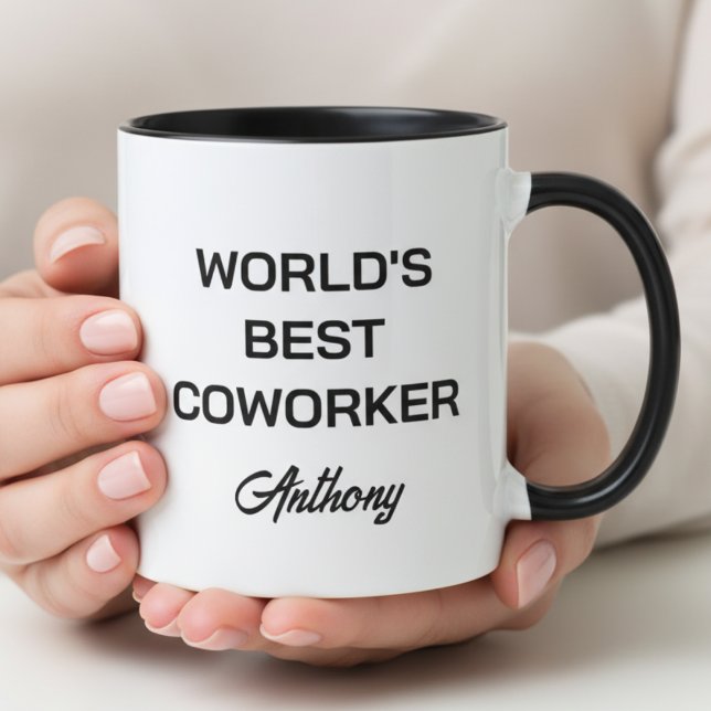 Taza World's Best Coworker Custom Name Personalized  (Subido por el creador)