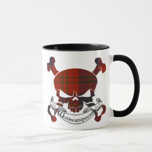 Taza Wotherspoon Tartan Skull