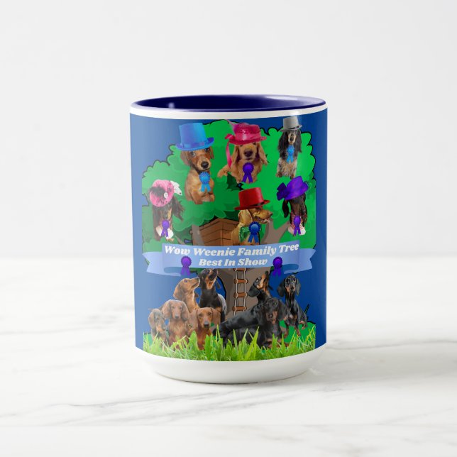 Taza Wow Weenie Árbol De Familia Mejor En Mostrar Mug C (Centro)