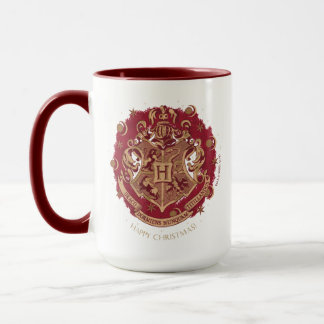 Taza Wreath de vacaciones Escudo Red HOGWARS™