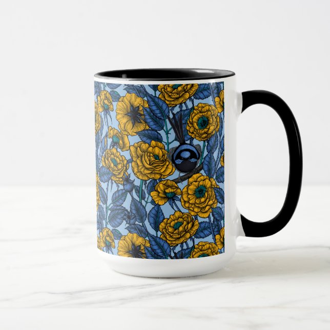 Taza Wren in the rosas (Derecha)