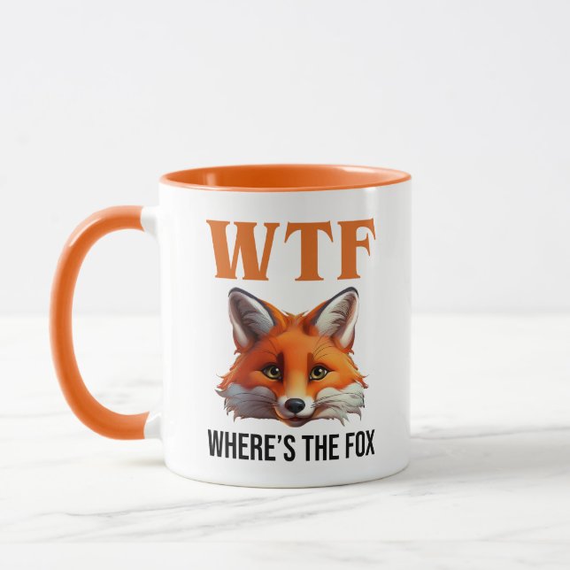 Taza WTF - ¿Dónde está el Zorro? (Izquierda)