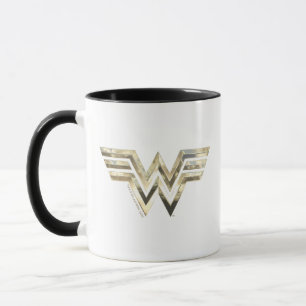 Taza WW84  Logo De La Mujer Maravilla Dorada