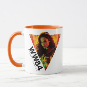 Taza WW84  Mujer Naranja Rojo Kaleidoscope