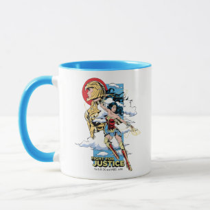 Taza WW84  Pelea Por La Justicia Mujer Maravilla Retro 