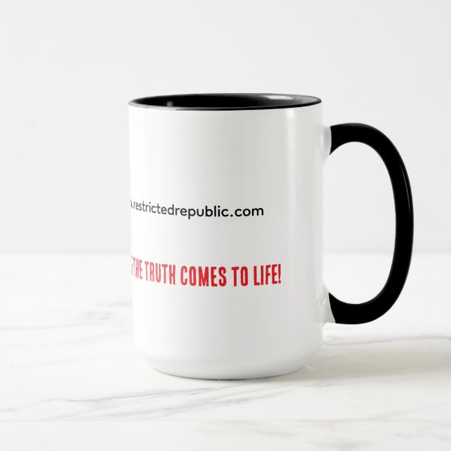 Taza www.restrictedrepublic.com MUG (Derecha)