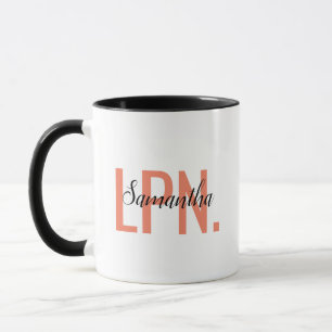 Taza Xmas de enfermeras prácticas con licencia de LPN p