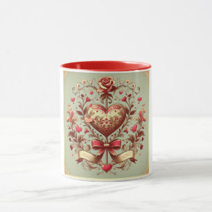 Taza xoxo de El día de San Valentín cardíaco ventilado