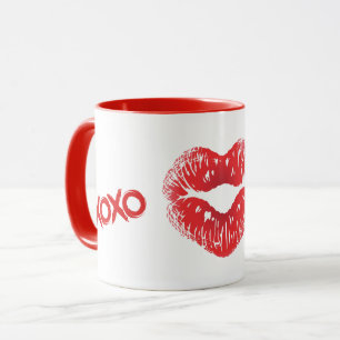 Taza Xoxo Kiss Heart Kiss Lips Mug