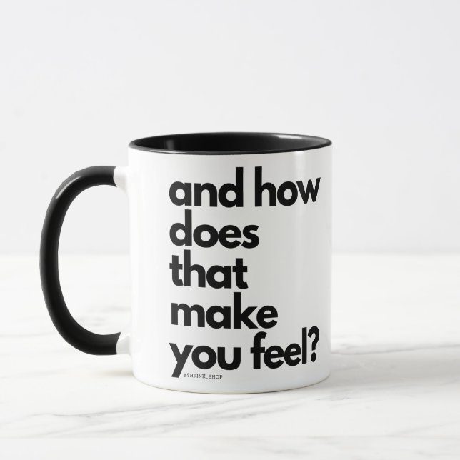 Taza y cómo te hace sentir  (Izquierda)