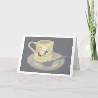 Taza y platillo - tarjeta de felicitación