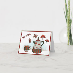 Taza y pote - consiga la tarjeta de felicitación