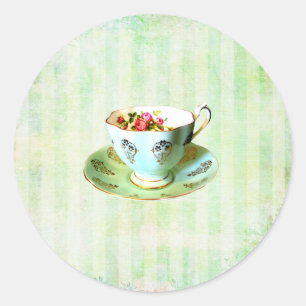 Taza y Sello para sobres de Saucer....pegatina