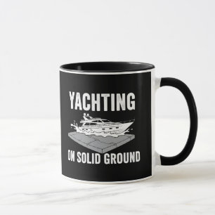 Taza Yachting Divertido en Tierra Firme Marinero Sarcás