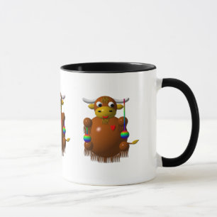 Taza Yak jugando con Yo-Yos