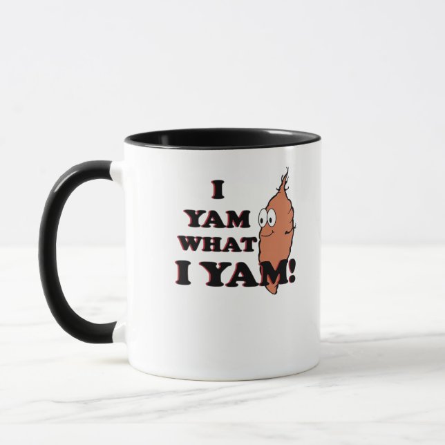 Taza Yam What I Yam - Classic Funny Meme (Izquierda)