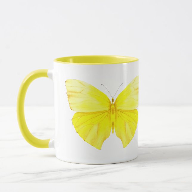 Taza Yellow Butterfly Mug (Izquierda)