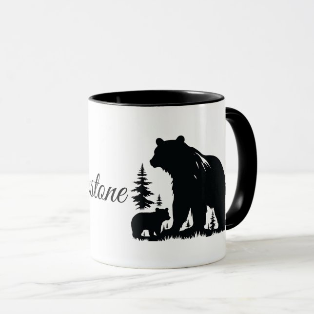 Taza Yellowstone Bear (Anverso derecho)