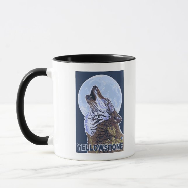 Taza Yellowstone Howling Wolf (Izquierda)