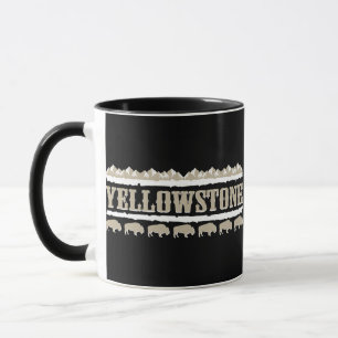 Taza Yellowstone Montana Buffalo