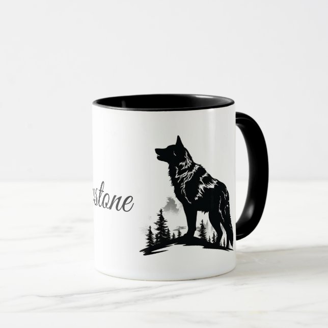 Taza Yellowstone Wolf (Anverso derecho)
