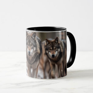 Taza Yellowstone Wolves Coffee Mug Two-Tone
