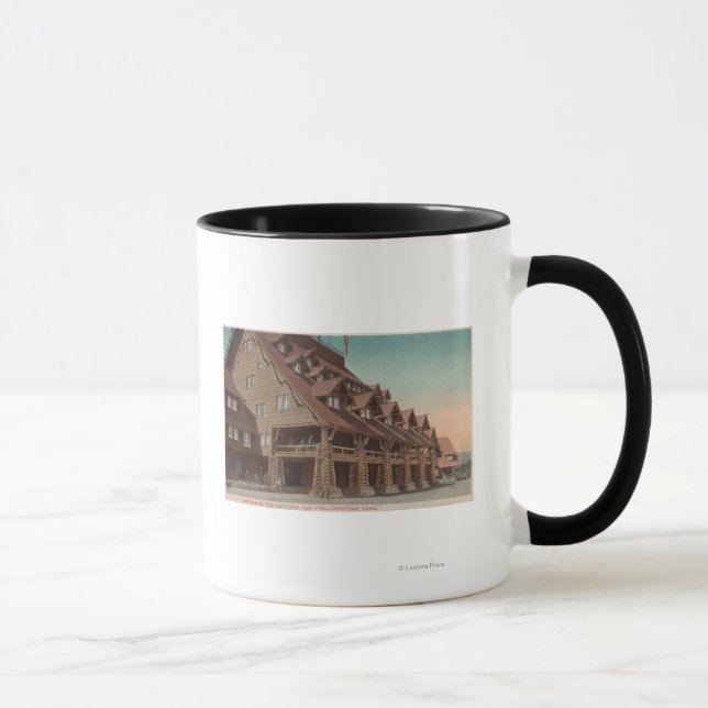Taza Yellowstone, WY - Entrada de Old Faithful Inn (Derecha)