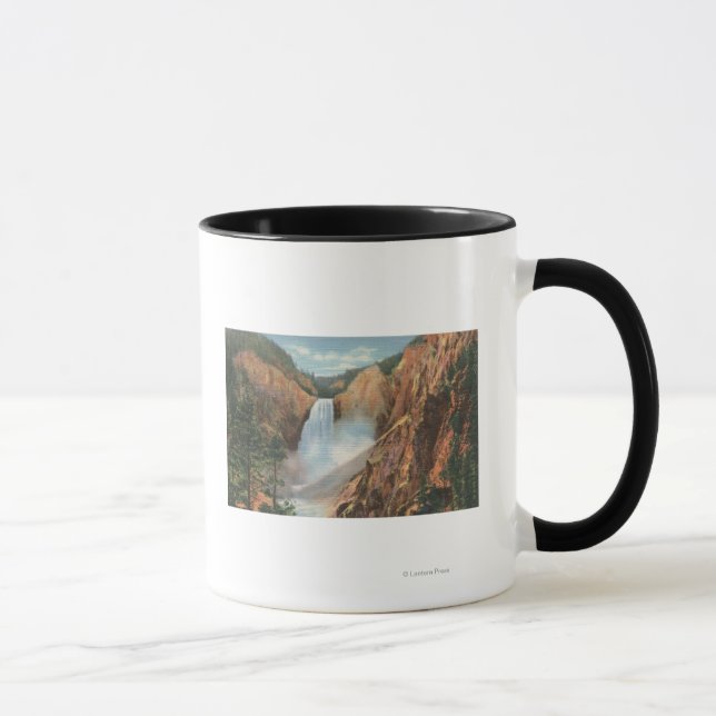 Taza Yellowstone, WY - Grandes Cataratas y Grand (Derecha)