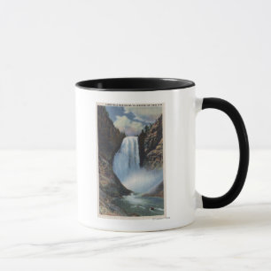 Taza Yellowstone, WYLower cae desde abajo