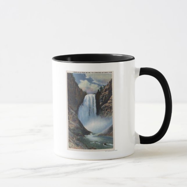 Taza Yellowstone, WYLower cae desde abajo (Derecha)