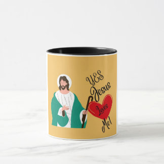 Taza "Yes, Jesus Loves Me" Yellow 