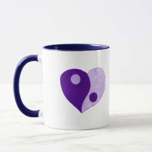 Taza Yin Yang Heart (Purple/Lilac)
