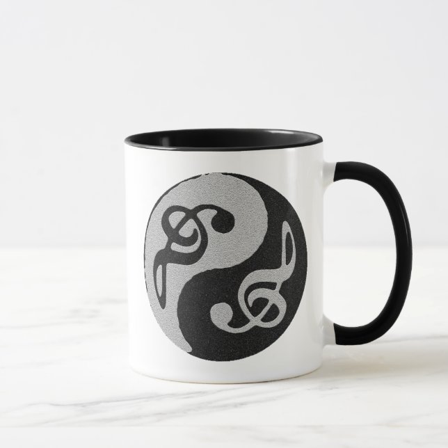 Taza yin yang music clave note (Derecha)