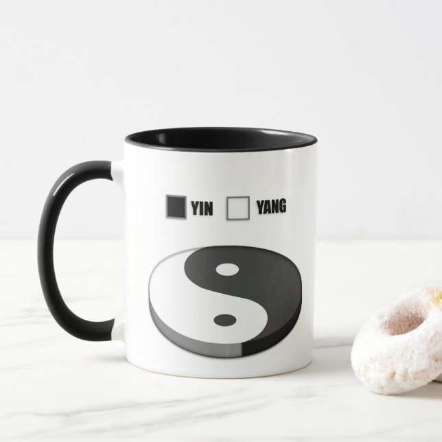 Taza Yin Yang Pie Chart (Con donut)