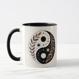 Taza Yin Yang Plant Stars Meditation Mug